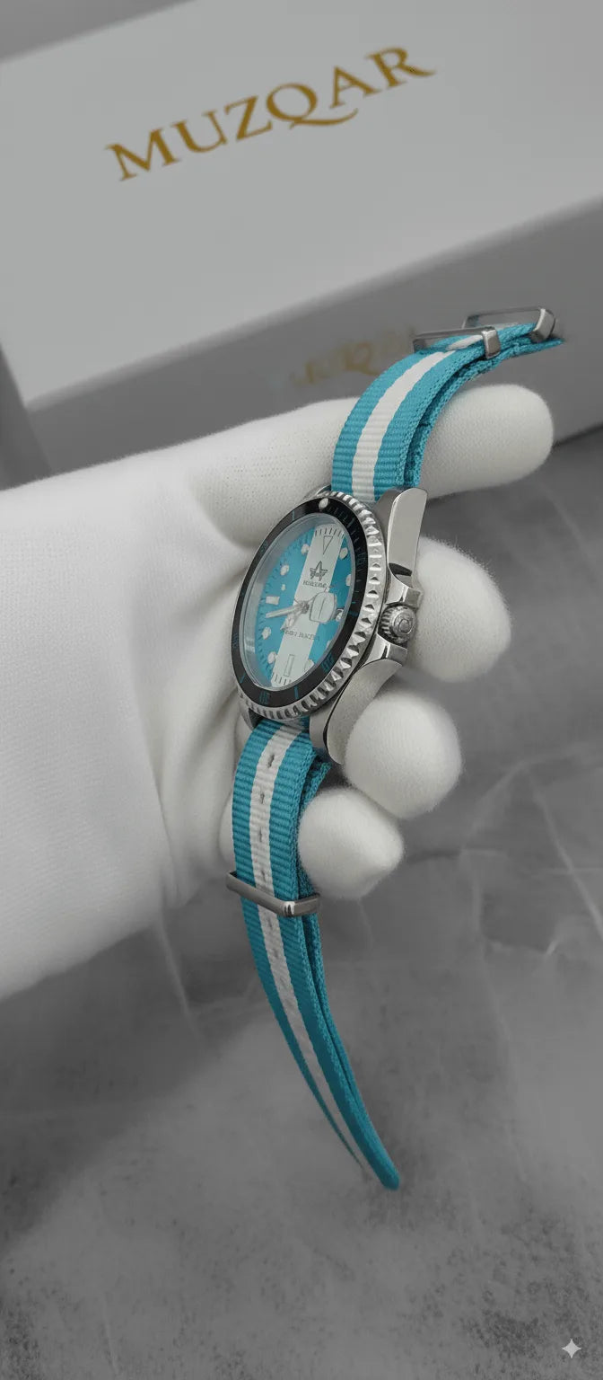 WHITE-BLUE AMAUGEN FINISH