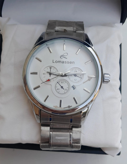 LOMASSEN WHITE-SILVER FINISH