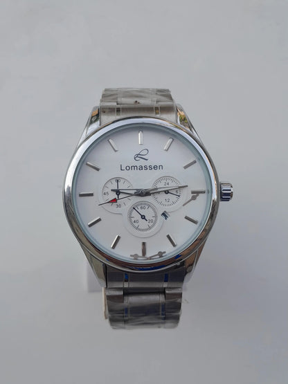 LOMASSEN WHITE-SILVER FINISH