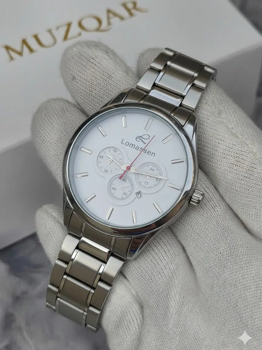 LOMASSEN WHITE-SILVER FINISH