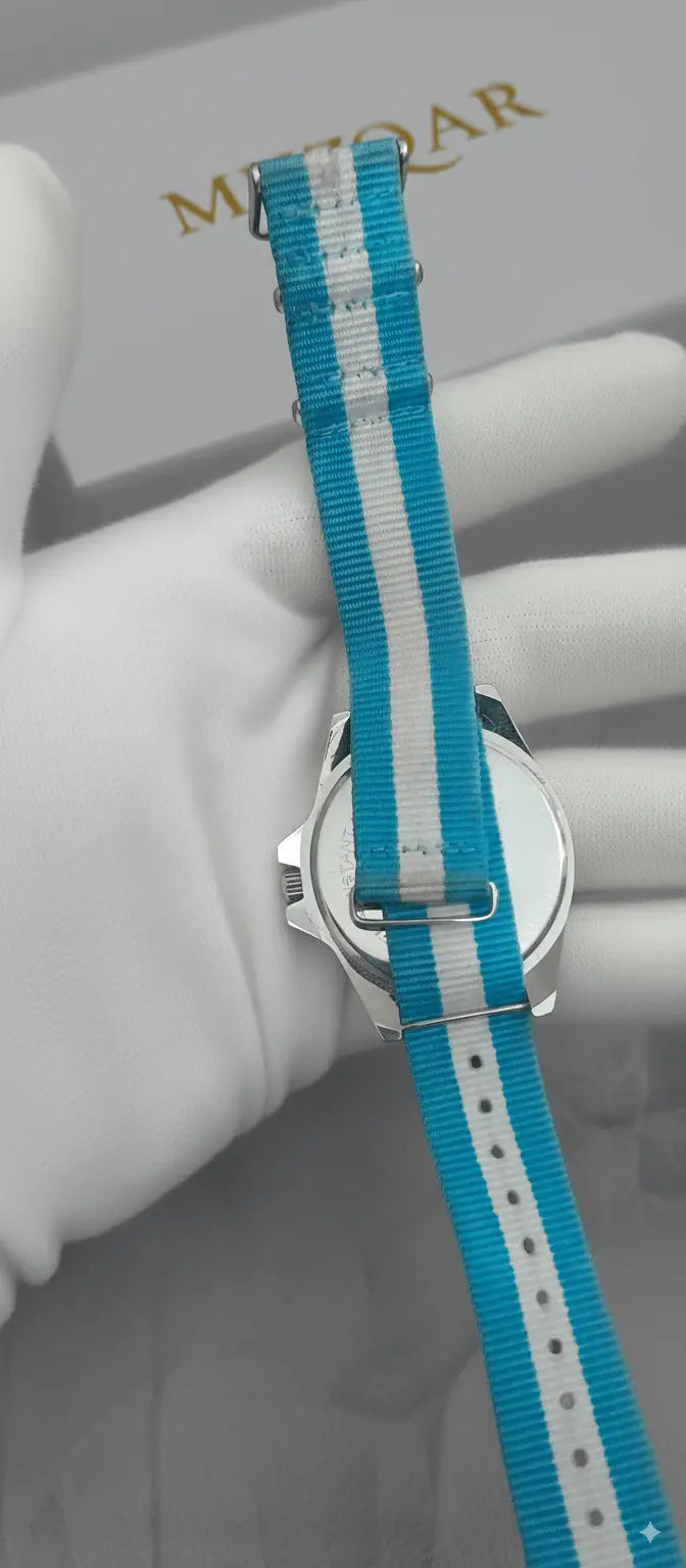 WHITE-BLUE AMAUGEN FINISH