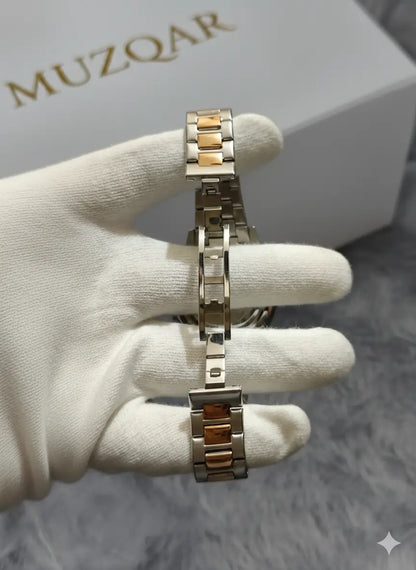 MOVADO BRONZE-SILVER FINISH