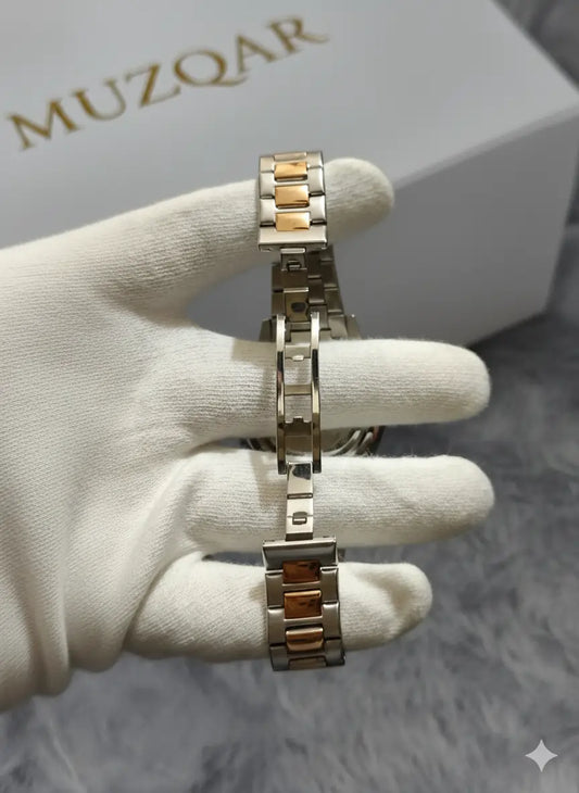MOVADO BRONZE-SILVER FINISH