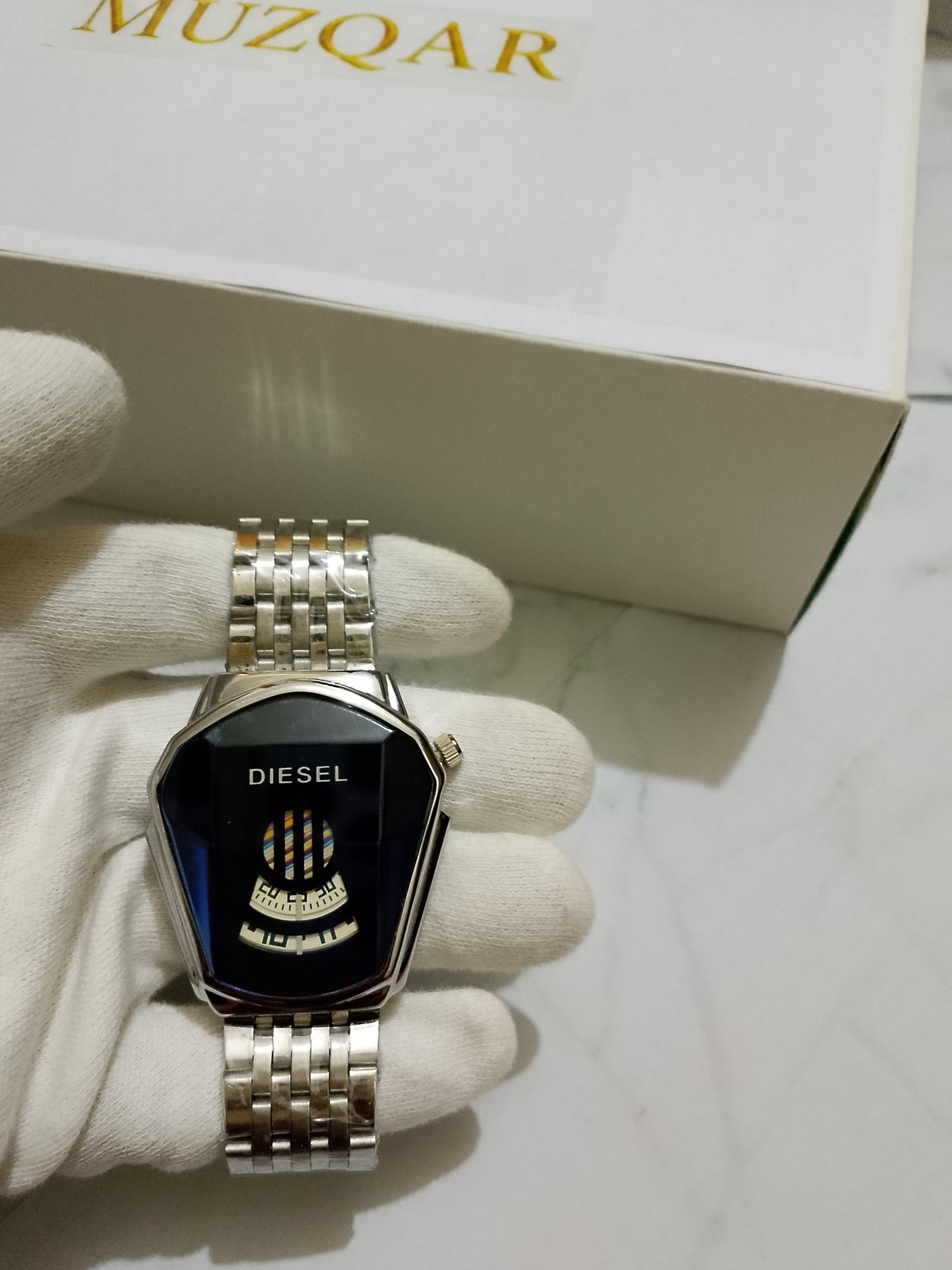 DIESEL SILVER EDGE WATCH