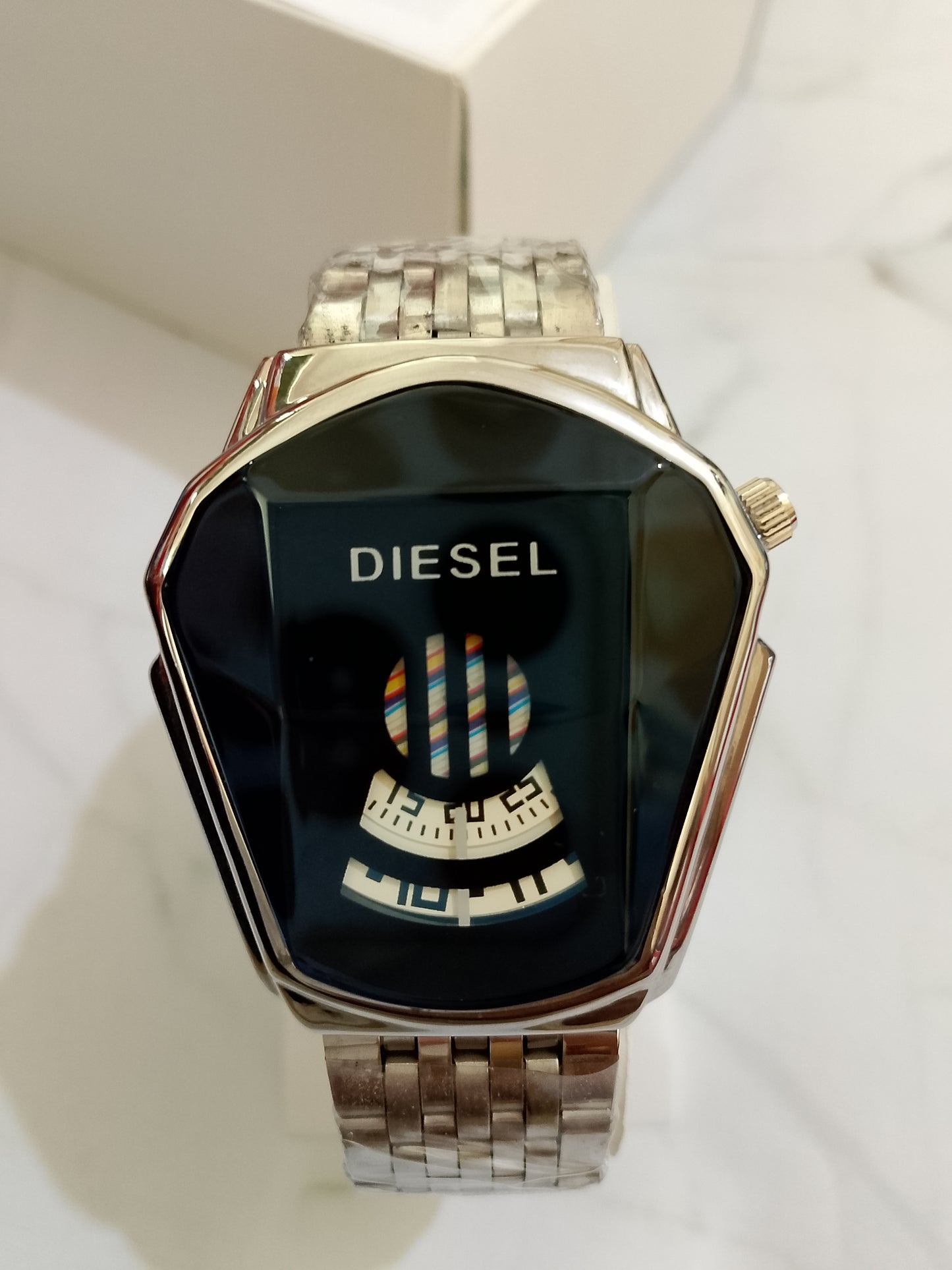 DIESEL SILVER EDGE WATCH