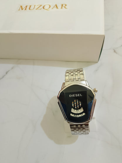 DIESEL SILVER EDGE WATCH