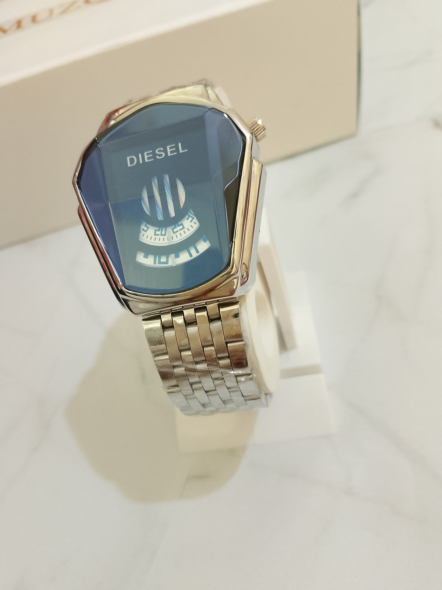 DIESEL SILVER EDGE WATCH