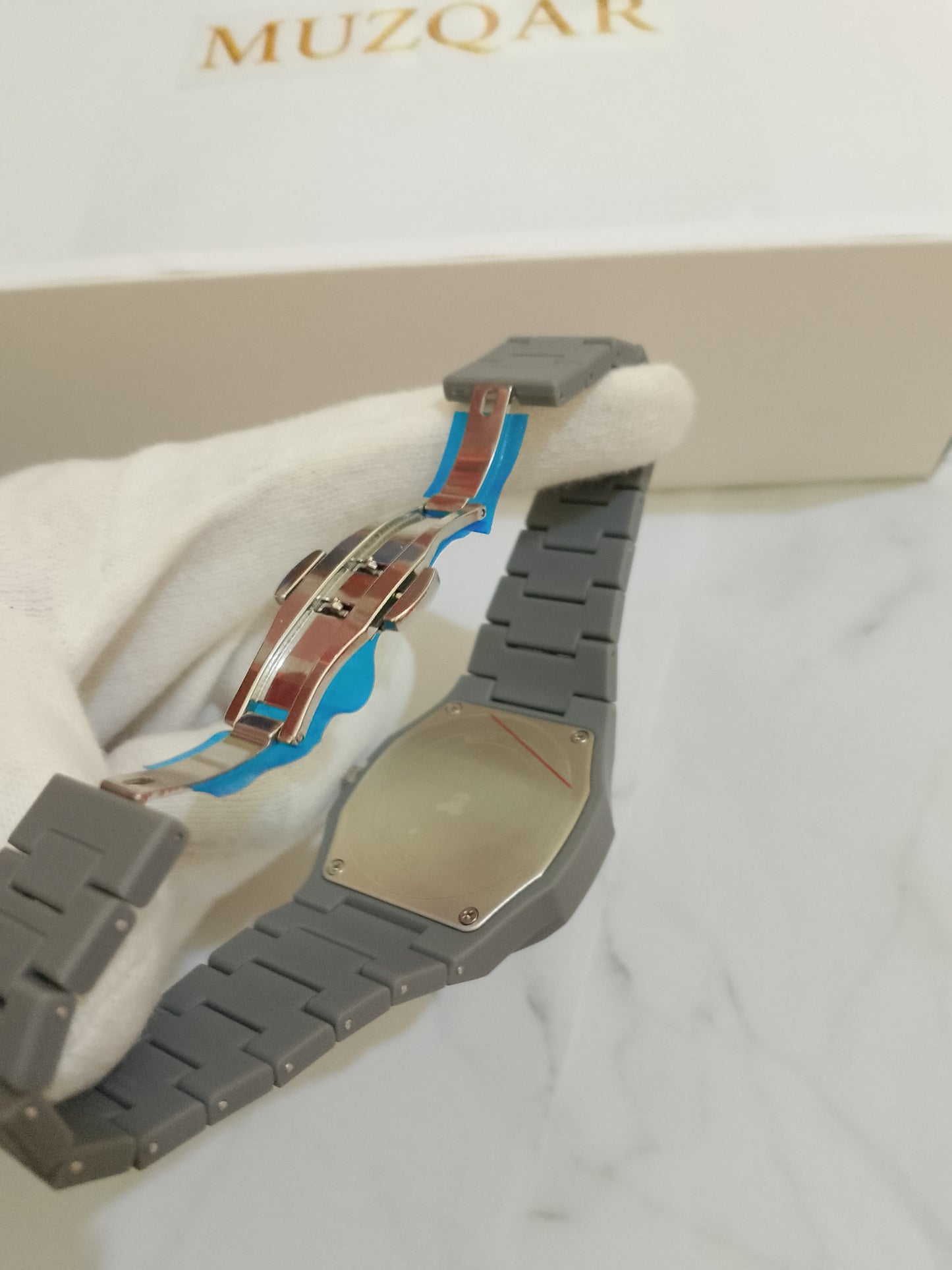 MATTE  GREY ARABIC AURA WATCH