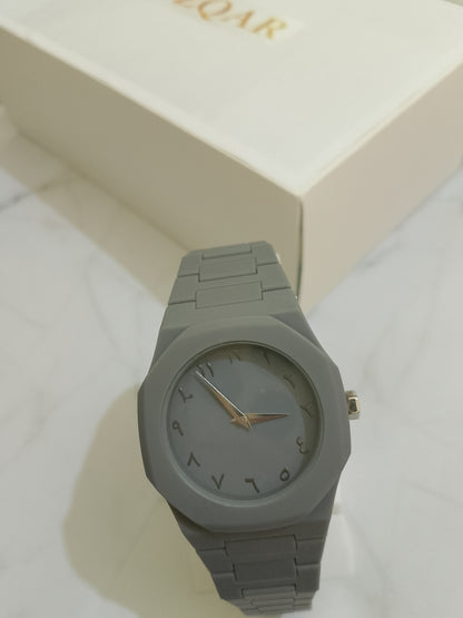 MATTE  GREY ARABIC AURA WATCH