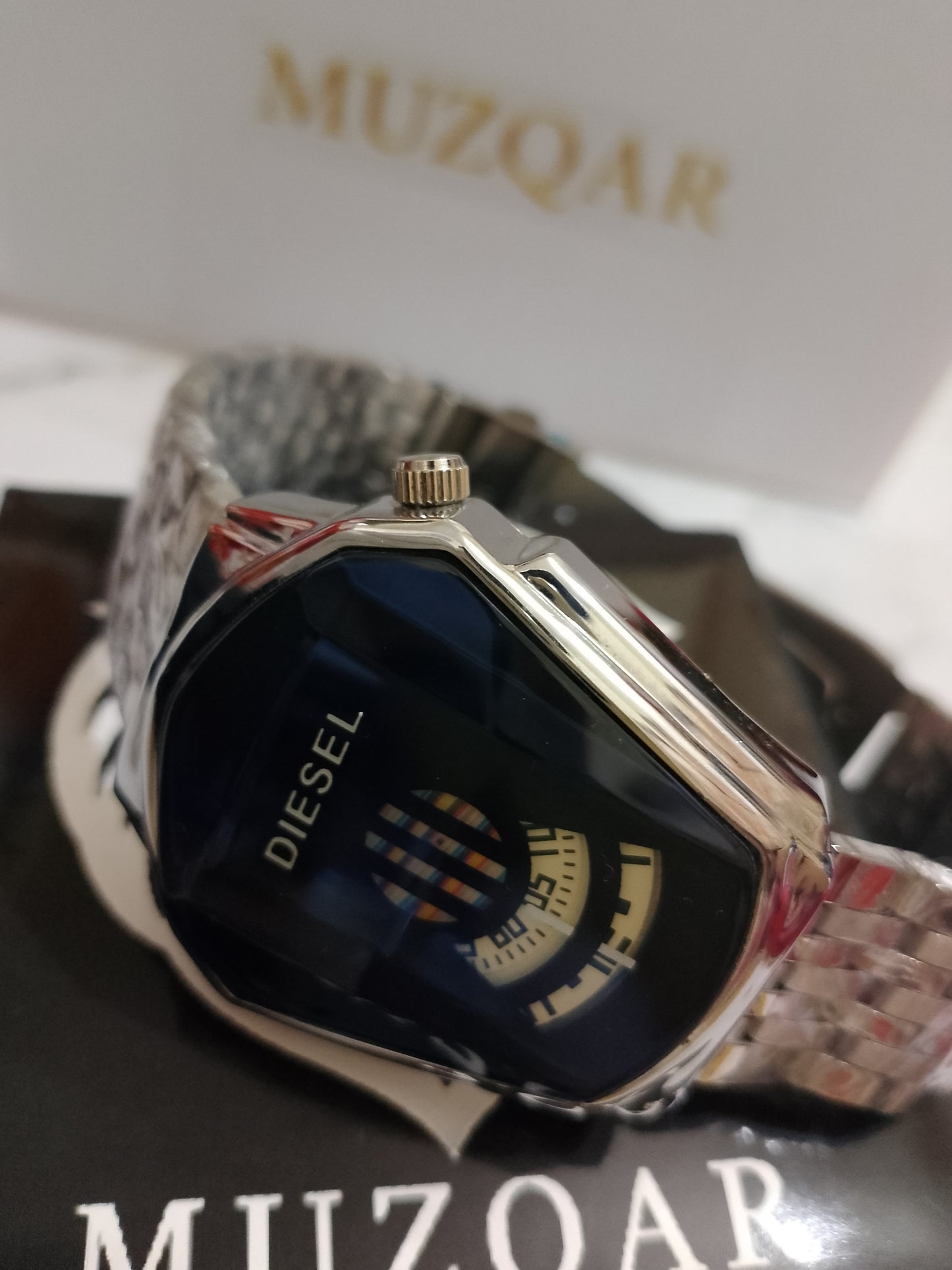 DIESEL SILVER EDGE WATCH