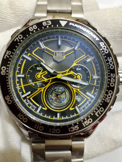 Tag Heur Black-Yellow Chronograph Watch