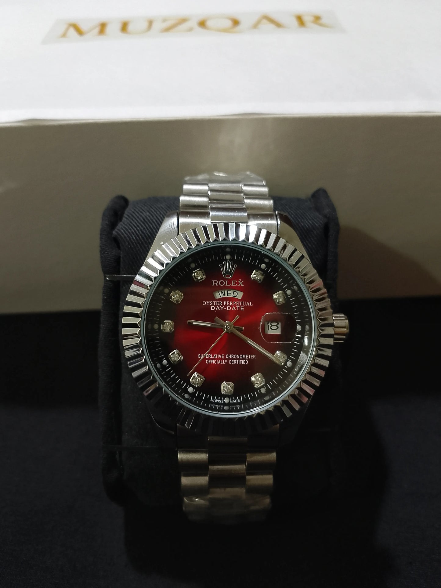 ROLEX DAY-DATE CHERRY RED MASTER COPY