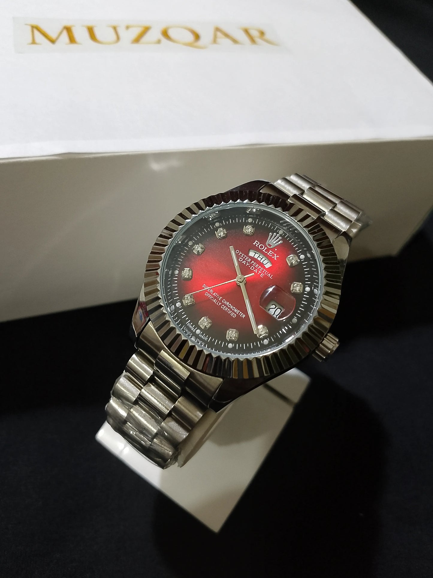 ROLEX DAY-DATE CHERRY RED MASTER COPY