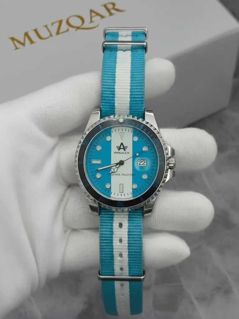 WHITE-BLUE AMAUGEN FINISH