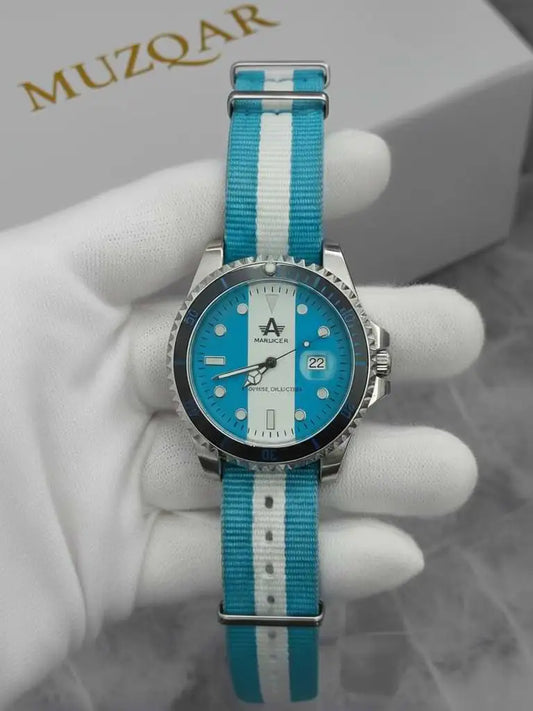 WHITE-BLUE AMAUGEN FINISH